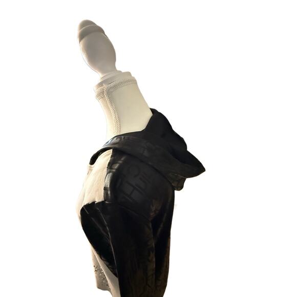 OLYSS NYC‎ Artsy Streetwear Hooded Zip Dress Punk Goth Embellished Edgy Jewels S - Picture 8 of 10